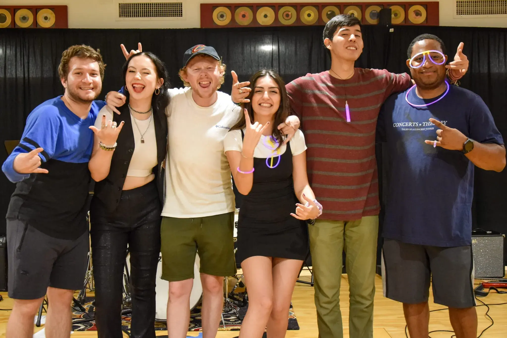 Group of friends posing for a photo